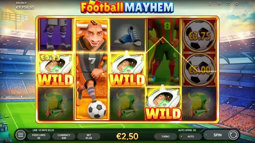 Football Mayhem slot screenshot 2