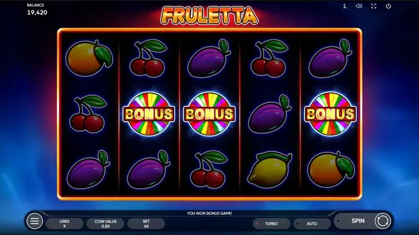 Fruletta slot screenshot 3