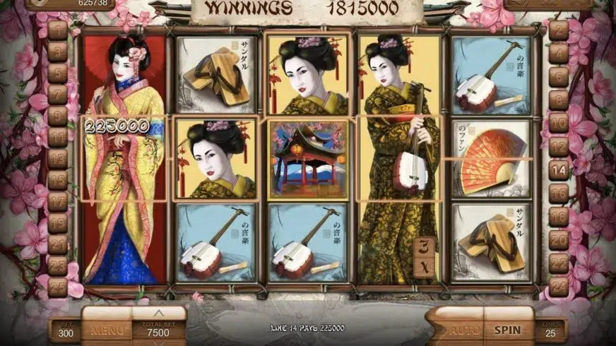 Geisha slot screenshot 3