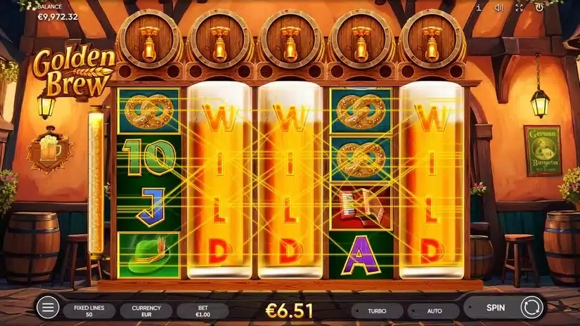 Golden Brew slot screenshot 3