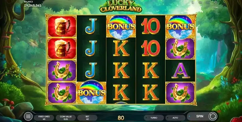 Lucky Cloverland slot screenshot 2