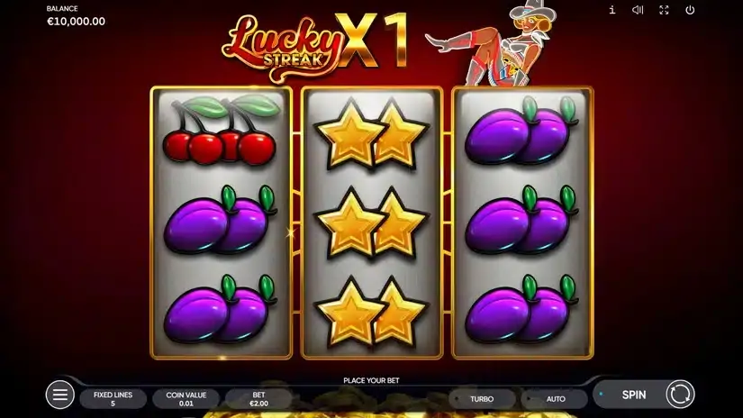 Lucky Streak X slot screenshot 1
