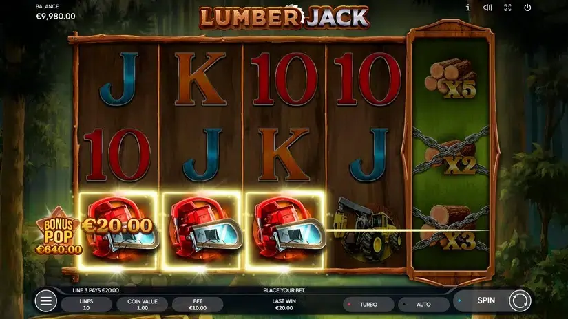 Lumber Jack slot screenshot 2