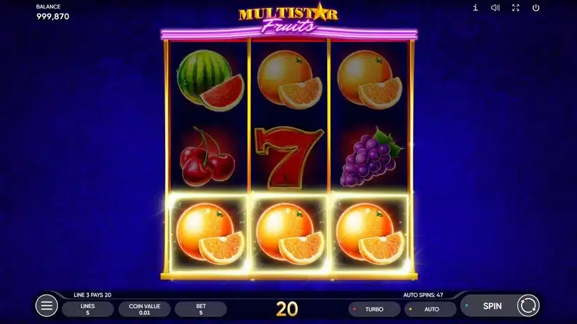 Multistar Fruits slot screenshot