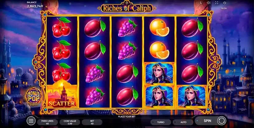Riches of Caliph slot screenshot 1
