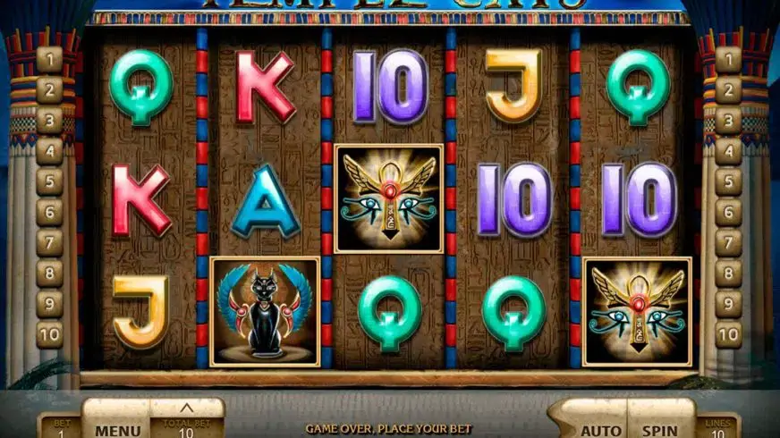 Temple Cats slot screenshot 1