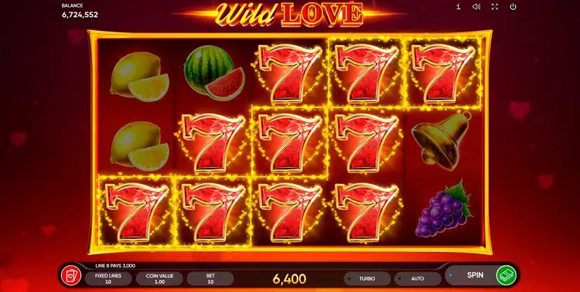 Wild Love slot screenshot 3