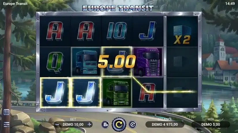 Europe Transit slot screenshot 2