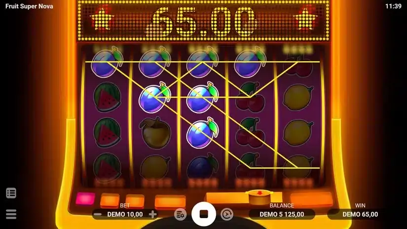 Fruit Super Nova slot screenshot 4