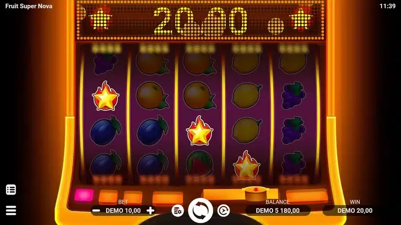 Fruit Super Nova slot screenshot 3