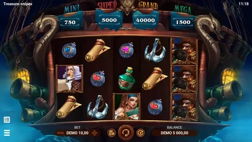 Treasure-snipes slot screenshot 1