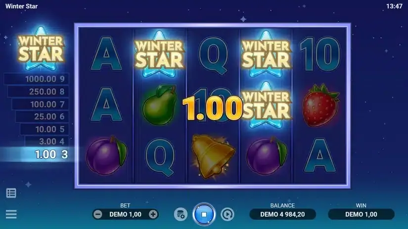 Winter Star slot screenshot 4