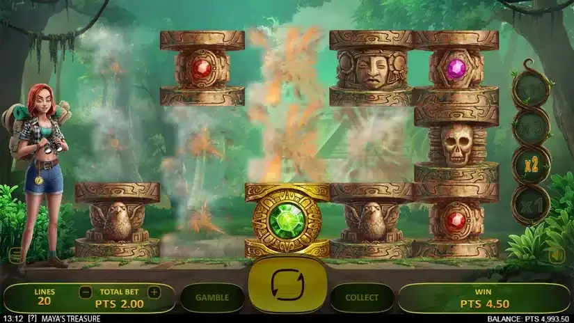 Maya’s Treasure slot screenshot 4
