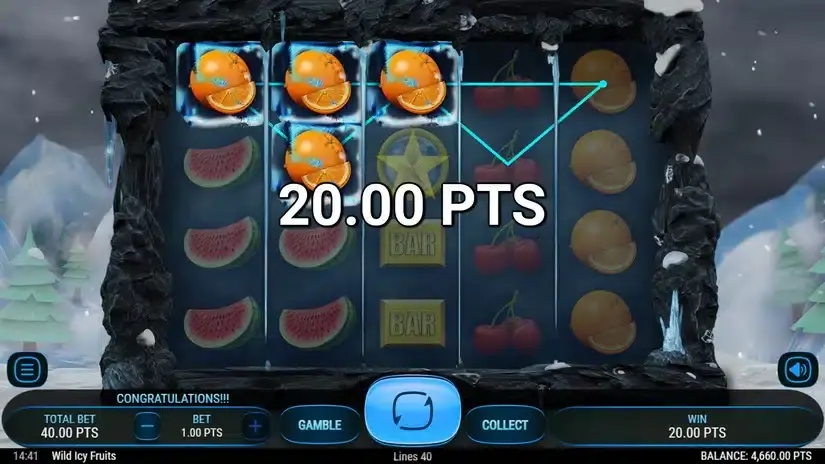Wild Icy Fruits slot screenshot 3