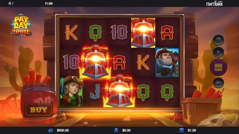 Payday Express slot screenshot 2