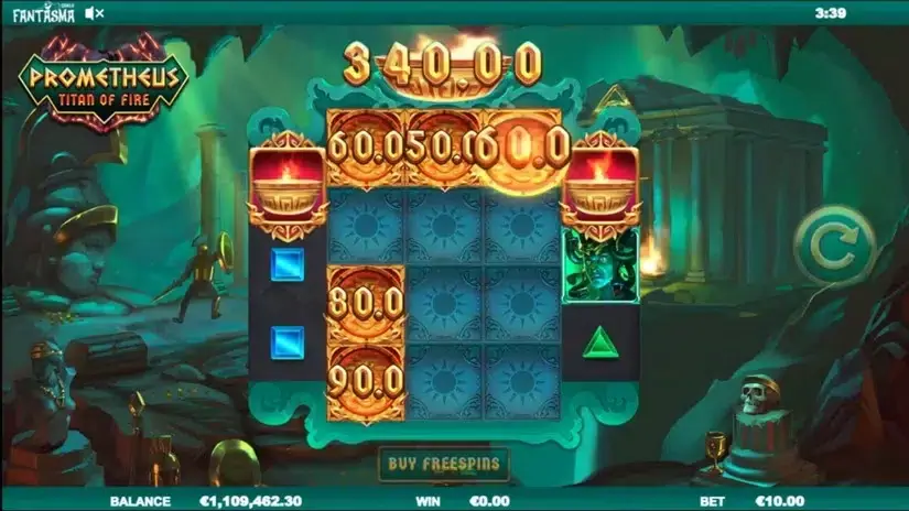 Prometheus Titan of Fire slot screenshot 3