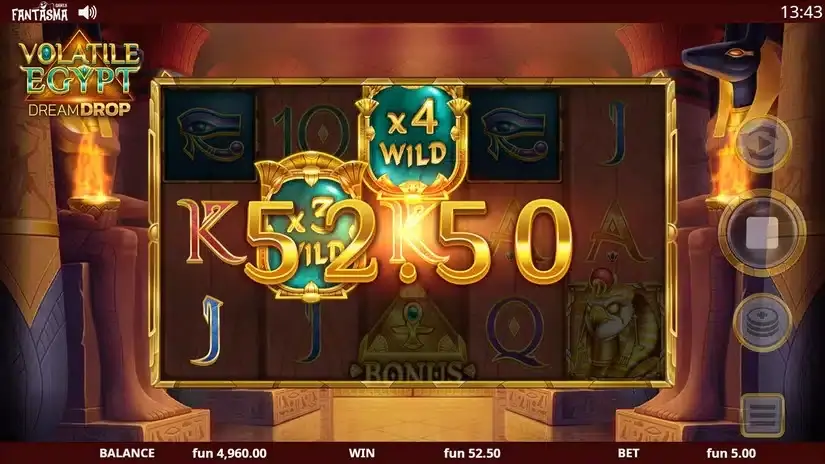 Volatile Egypt Dream Drop slot screenshot 3