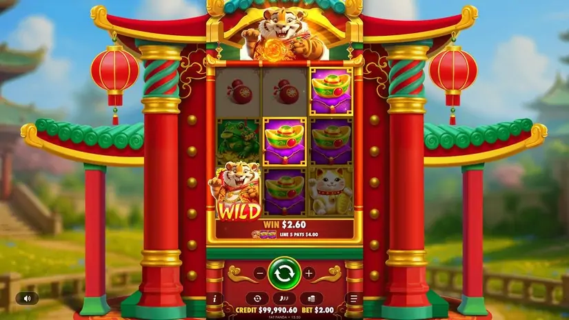 Lucky Tiger Gold slot screenshot 2