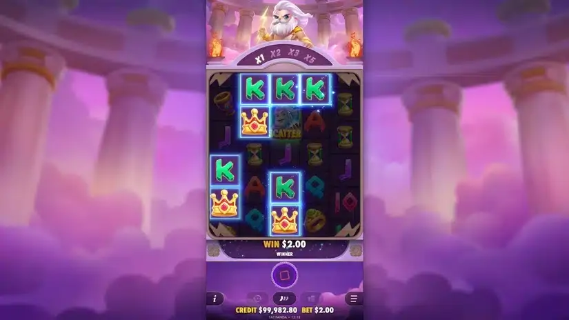 Olympus Wins slot screenshot 3