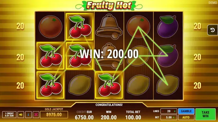 Fruity Hot slot screenshot 3