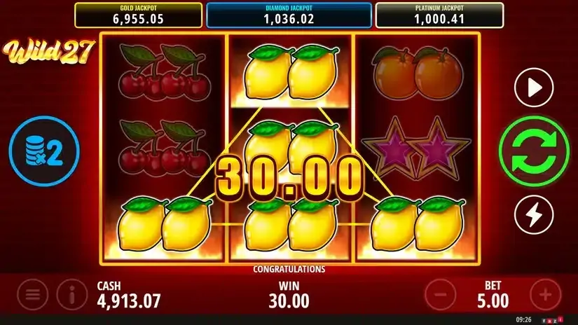Wild 27 slot screenshot 2