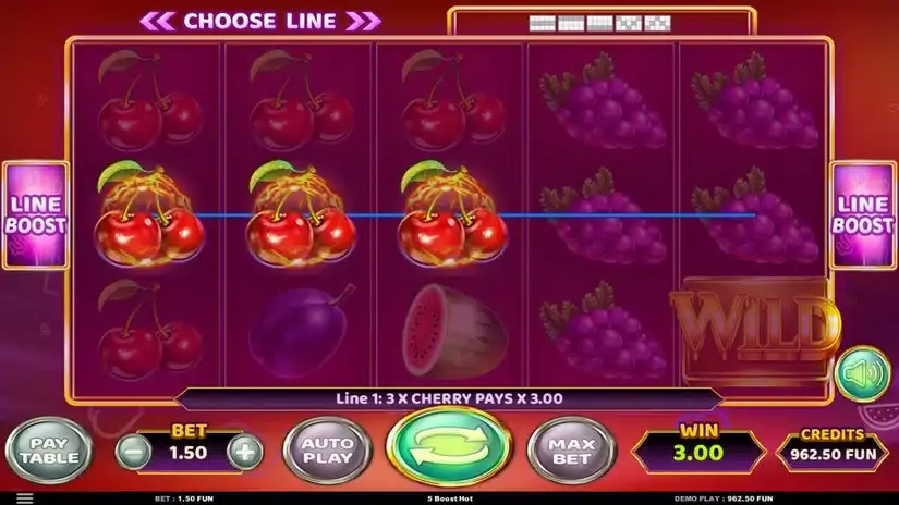5 Boost Hot slot screenshot 3