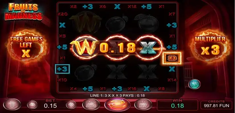 Fruits Of Madness slot screenshot 3