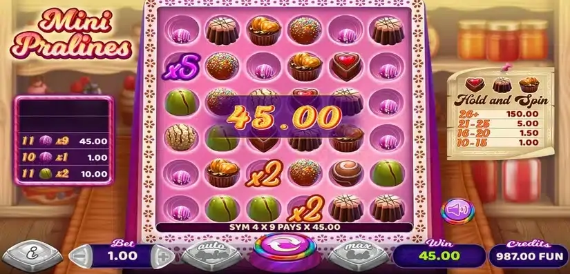 Mini Pralines slot screenshot 3