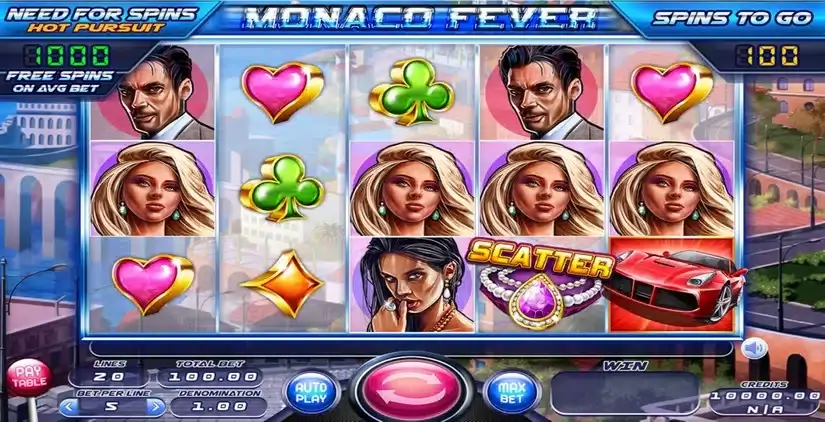 Monaco Fever slot screenshot 1