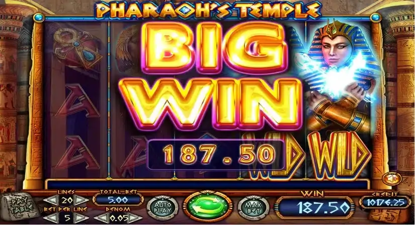 Pharaohs Temple slot screenshot 3