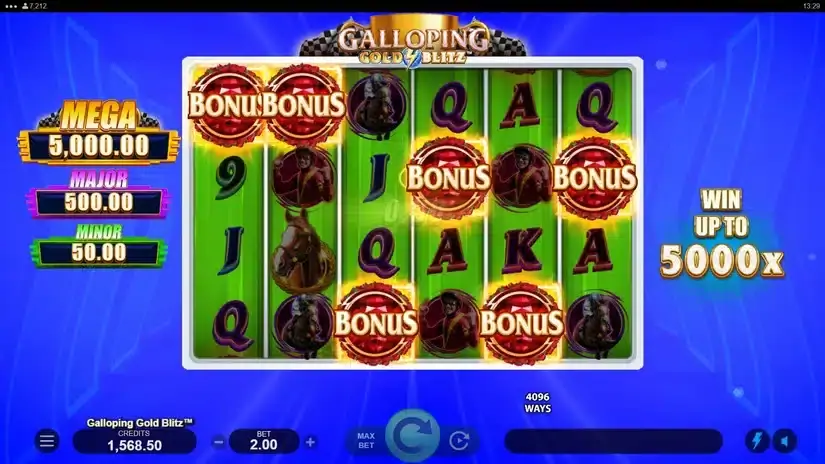 Galloping Gold Blitz slot screenshot 3