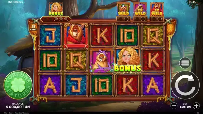 The 3 Bears slot screenshot