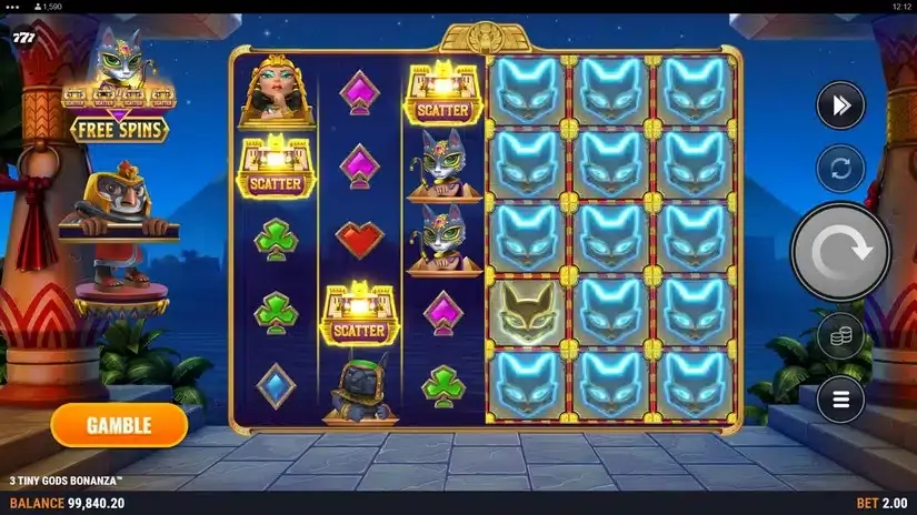 3 Tiny Gods Bonanza slot screenshot 5