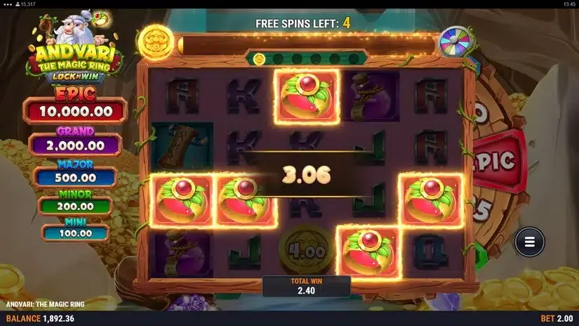Andvari: The Magic Ring slot screenshot 4