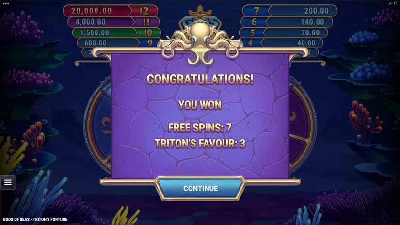 Gods of Seas Triton’s Fortune slot screenshot 4