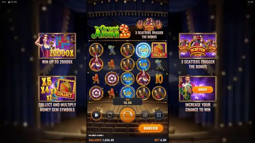 The Great Albini 2 slot screenshot 