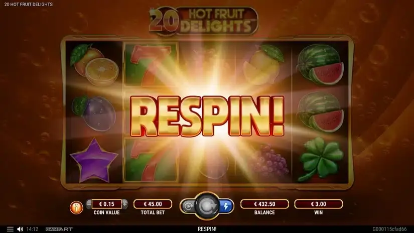 20 Hot Fruit Delights slot screenshot 4
