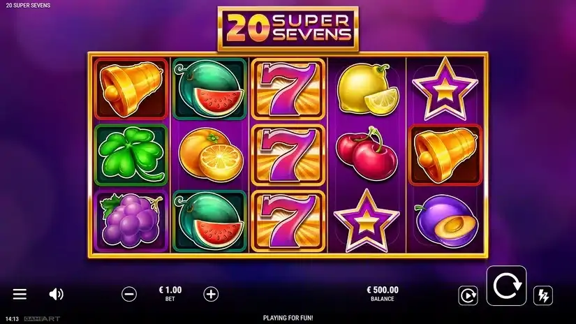 20 Super Sevens slot screenshot