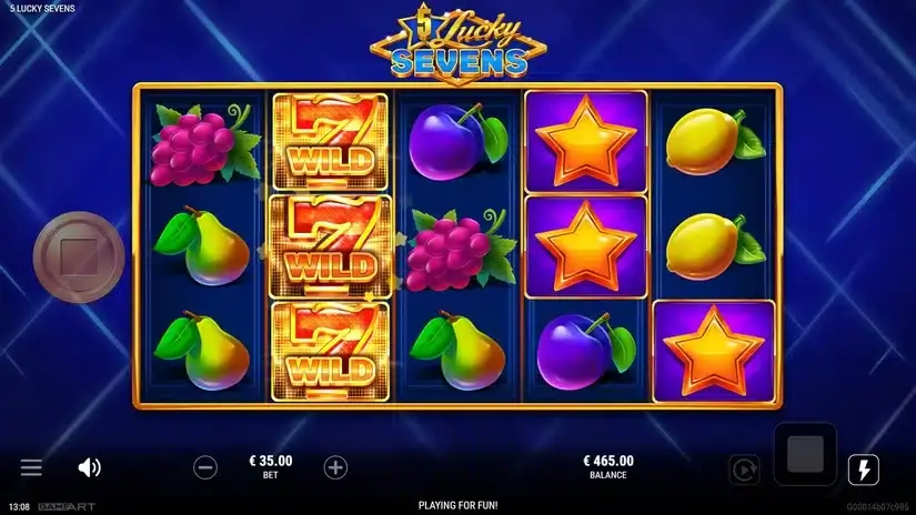 5 Lucky Sevens slot screenshot 2