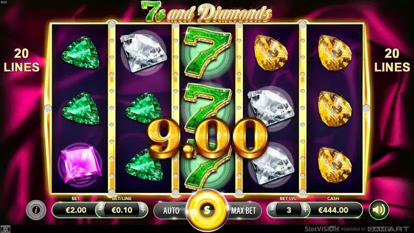 7s and Diamond slot screenshot 4