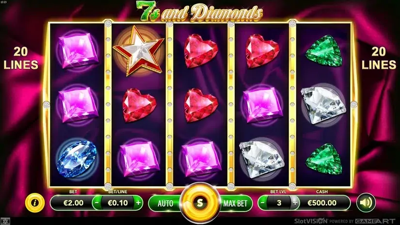 7s and Diamond slot screenshot 1