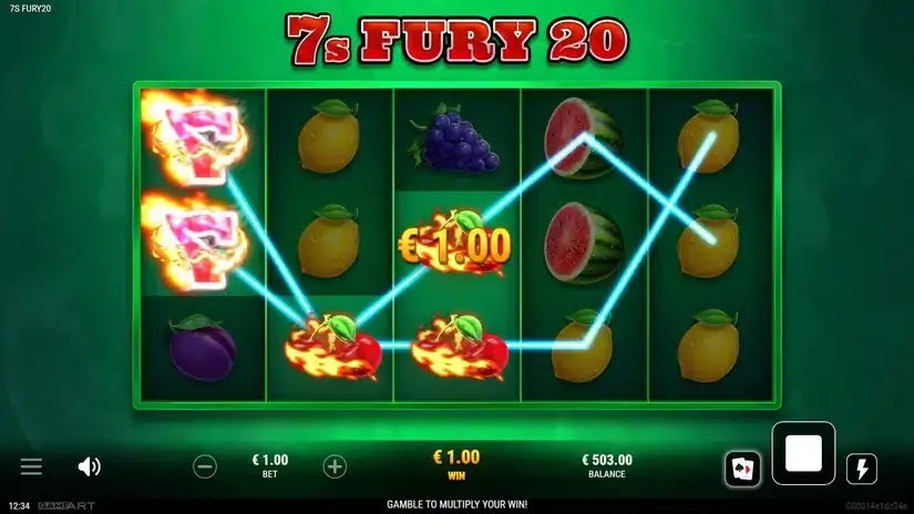 7s Fury 20 slot screenshot 4