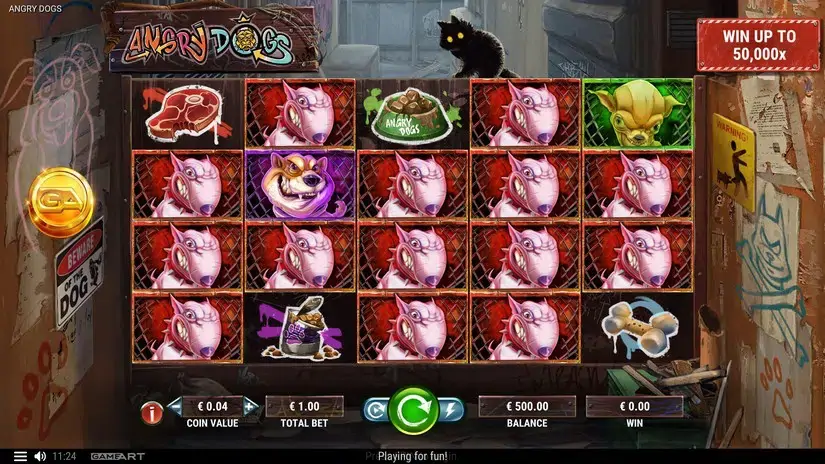 Angry Dogs slot screenshot 1