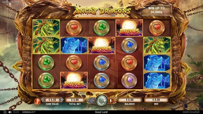 Angry Dragons slot screenshot 2