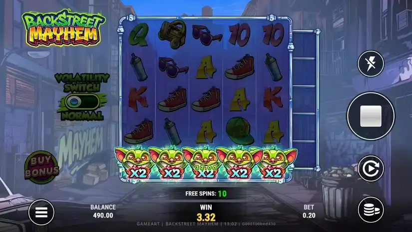 Backstreet Mayhem slot screenshot 3