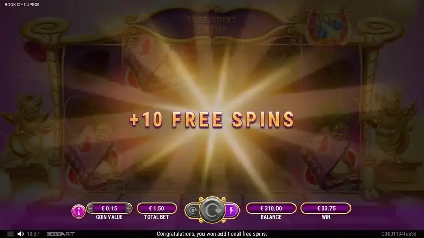 Book of Cupigs slot screenshot 6