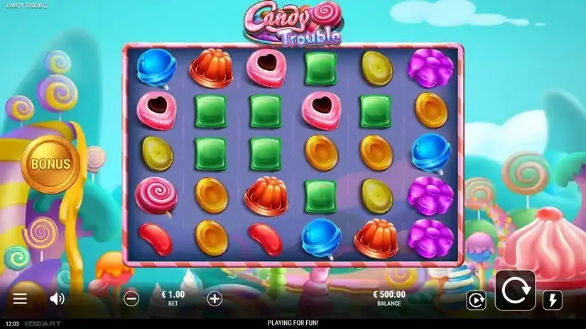 Candy Trouble slot screenshot 1