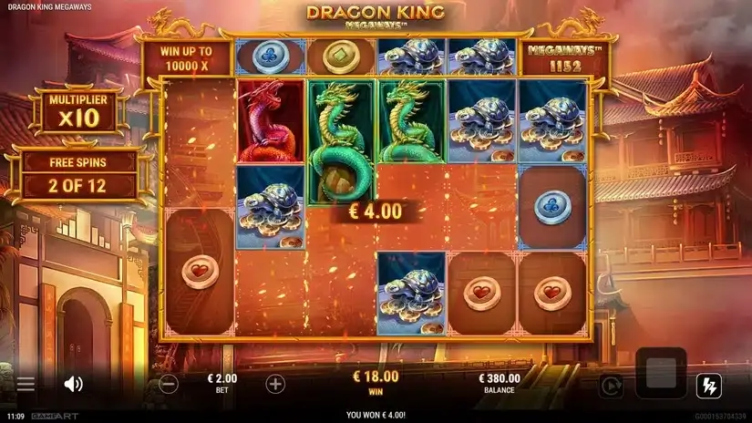 Dragon King Megaways slot screenshot 4