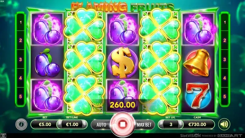 Flaming Fruits slot screenshot 3