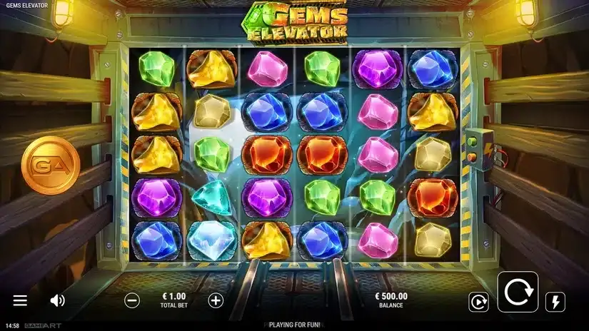 Gems Elevator slot screenshot 1